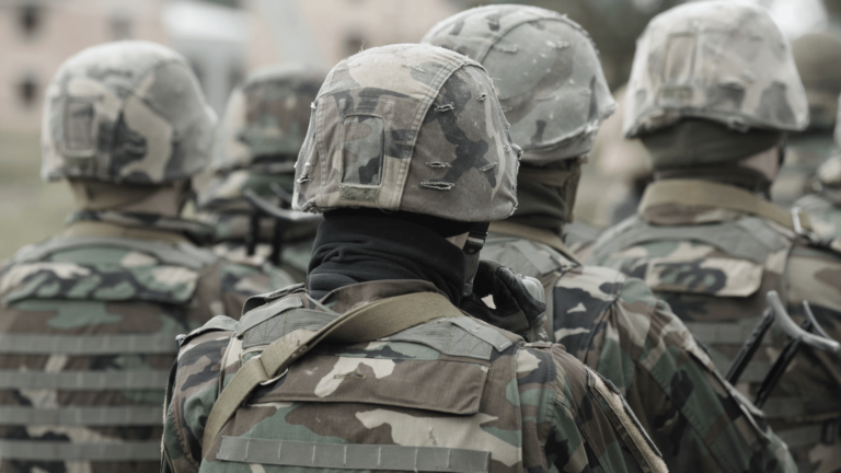 A group of soldiers