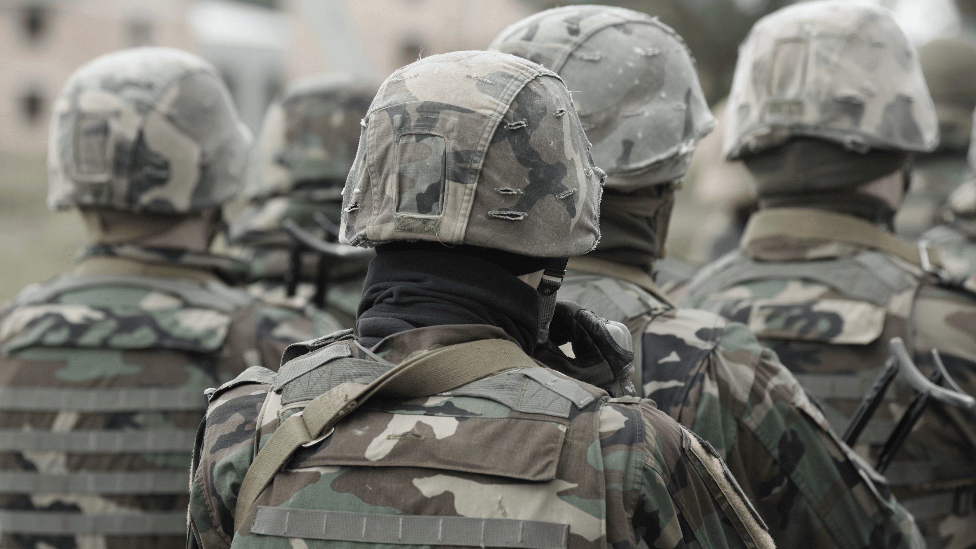 A group of soldiers