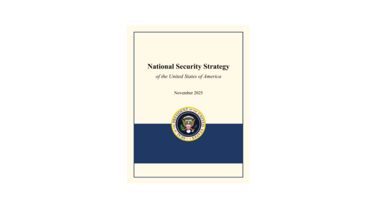 National Security Strategy, November 2025