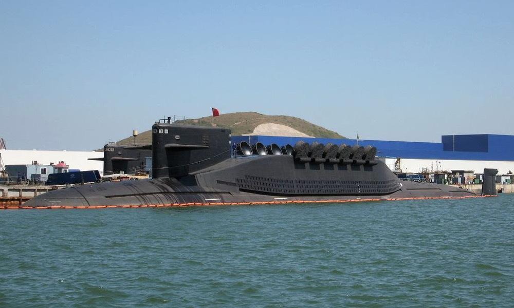 A Chinese Type 094 (Jin-class) nuclear-powered ballistic missile submarine (SSBN)